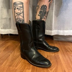 Vintage Justin Leatber Roper Boots
